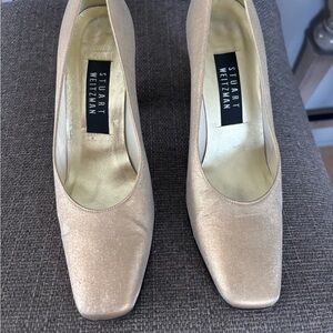 Stuart Weitzman Gold Pumps